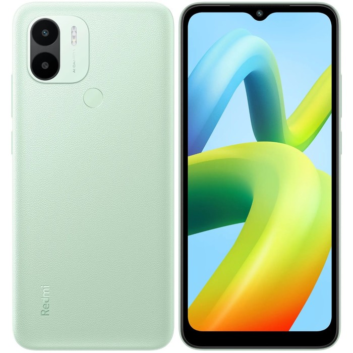 Смартфон Xiaomi Redmi A2 +, 6.52, IPS, 3 Гб, 64 Гб, 8 Мп, 5 Мп, 2 Sim, 5000 мАч, зеленый смартфон realme narzo 50i prime 6 5 4 гб 64 гб 8 мп 5 мп 5000 мач зеленый