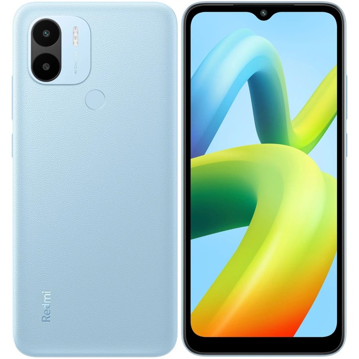 Смартфон Xiaomi Redmi A2 +, 6.52, IPS, 3 Гб, 64 Гб, 8 Мп, 5 Мп, 2 Sim, 5000 мАч, голубой смартфон realme narzo 50i prime 6 5 4 гб 64 гб 8 мп 5 мп 5000 мач зеленый