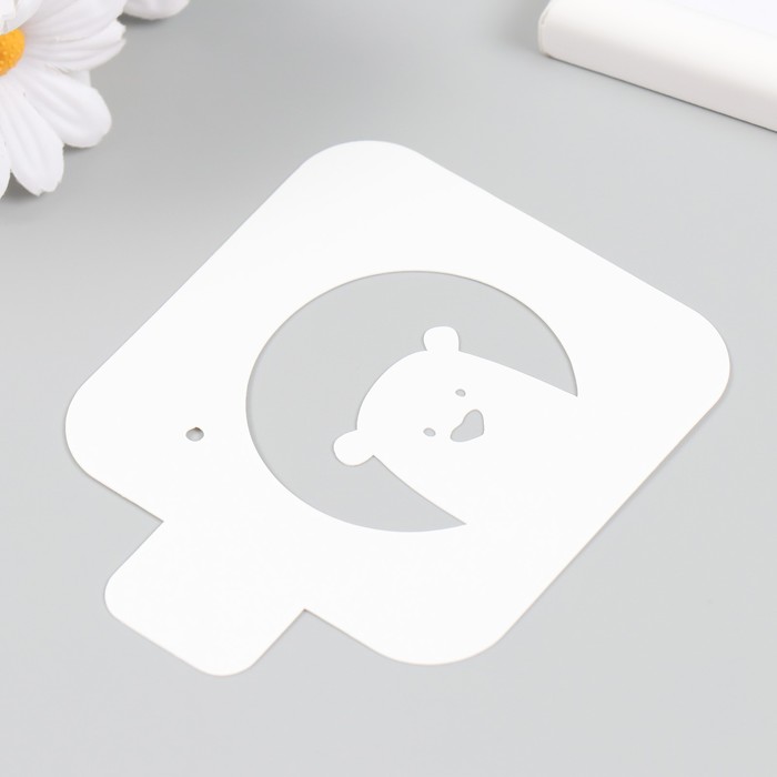 

Трафарет "Мишка" 9х9 см