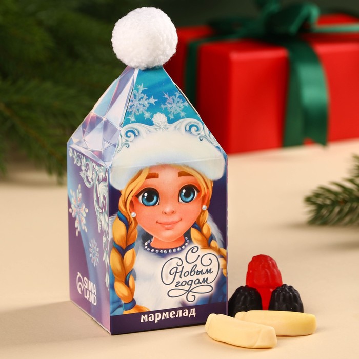 

Мармелад «Снегурочка» с бомбошкой, 100 г.