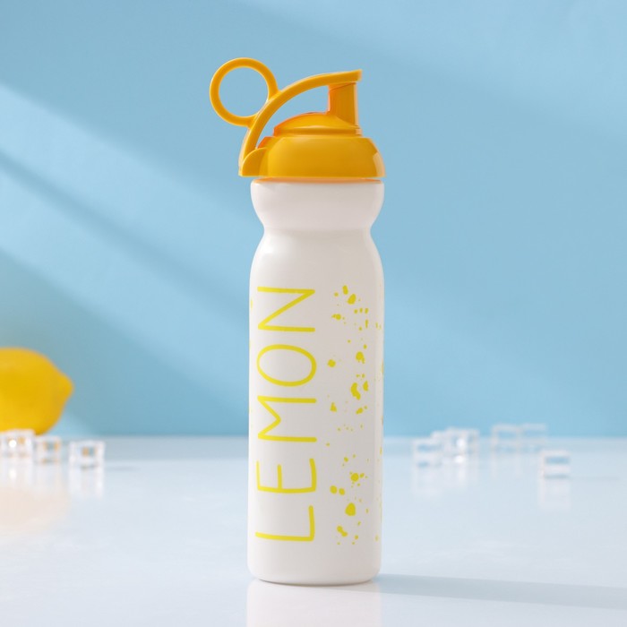 фото Бутылка для воды пластиковая «фрукты», 680 мл, 9×7,1×26,7 см, цвет микс herevin