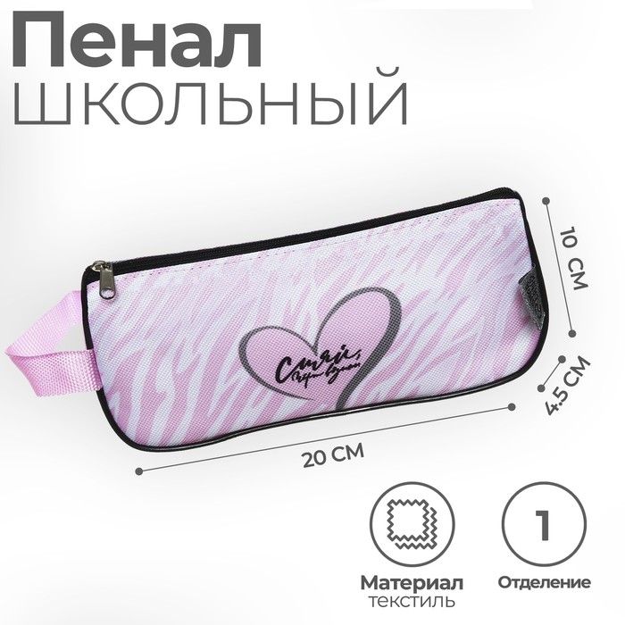 

Пенал мягкий 1 отделение, 100 х 200 х 45 мм, объёмный, с ручкой "Сияй"