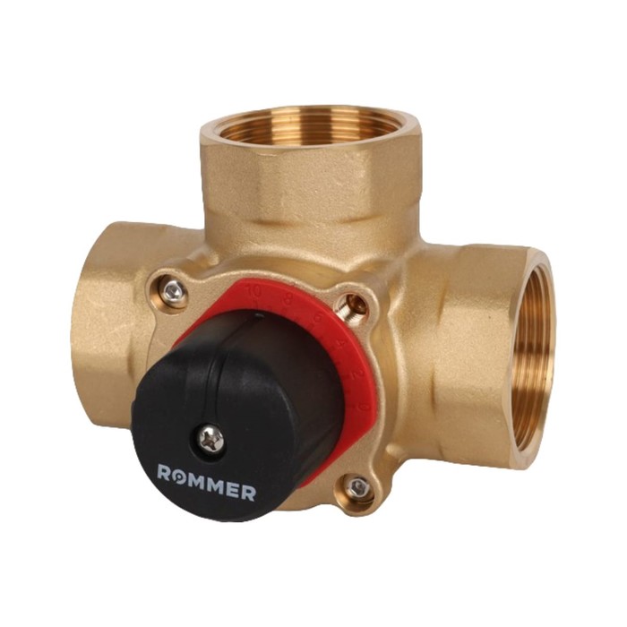 

Клапан смесительный ROMMER RVM-0003-025040, 1 1/2", 3-х ходовой, KVs 25