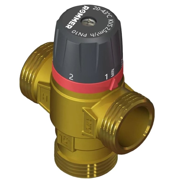 Клапан термостатический ROMMER RVM-0132-166025, смесительный, 1