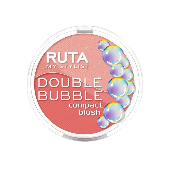Румяна двойные Ruta DOUBLE BUBBLE, компактные, тон 101, 2х4,5г