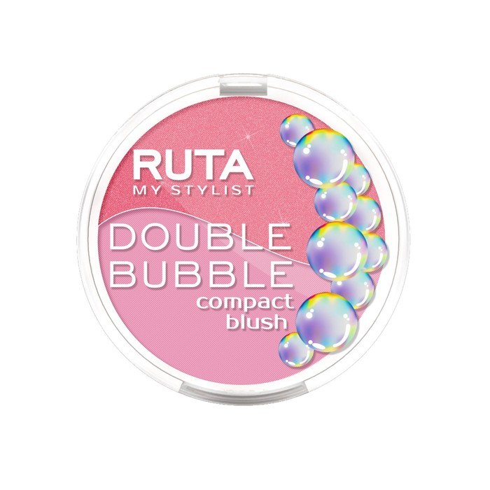 Румяна двойные Ruta DOUBLE BUBBLE, компактные, тон 104, 2х4,5г