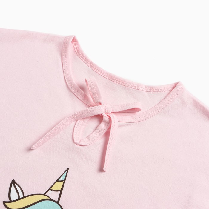 

Сорочка для девочки "Зефирка", цвет розовый, рост 146 см