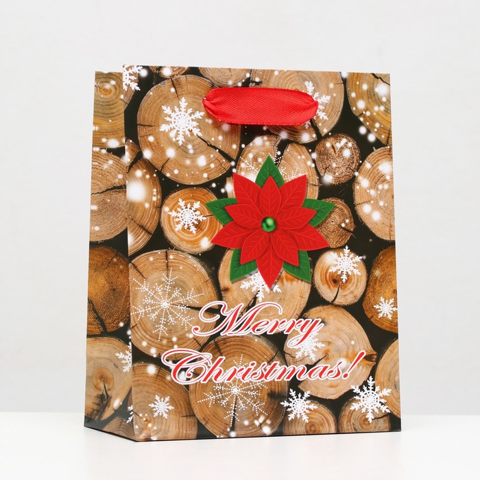 

Пакет ламинированный "Merry Christmas" 11,5 х 14,5 х 6 см