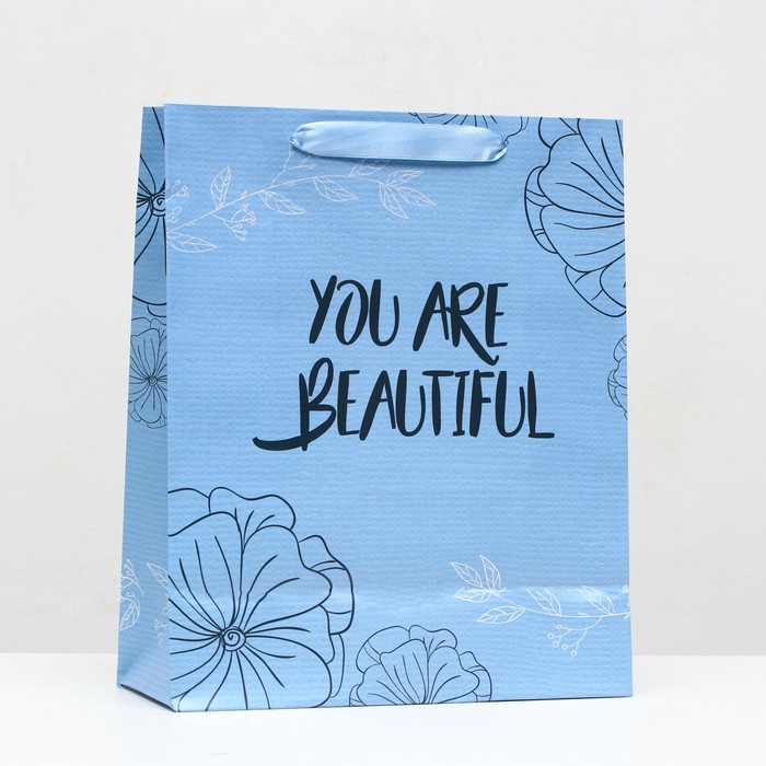 

Пакет ламинированный «You are beautiful» 26 x 32 x 12 см