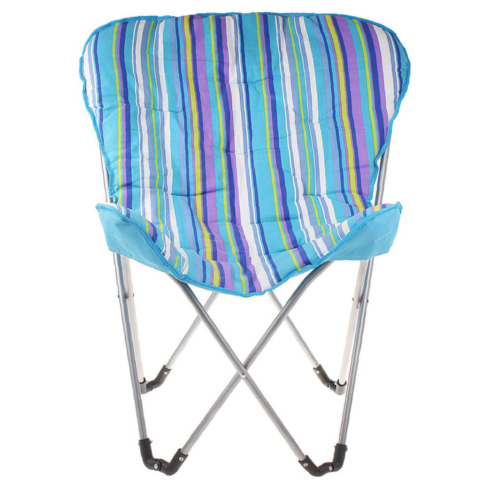 Кресло складное Lui, до 80 кг, размер 84 х 76 х 90 см, цвет сине-голубой