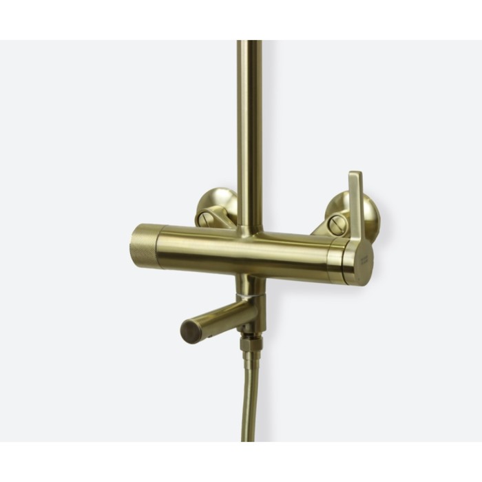 фото Душевая система bronze de luxe avantgarde 2039gb, тропический душ, излив 170 мм, латунь