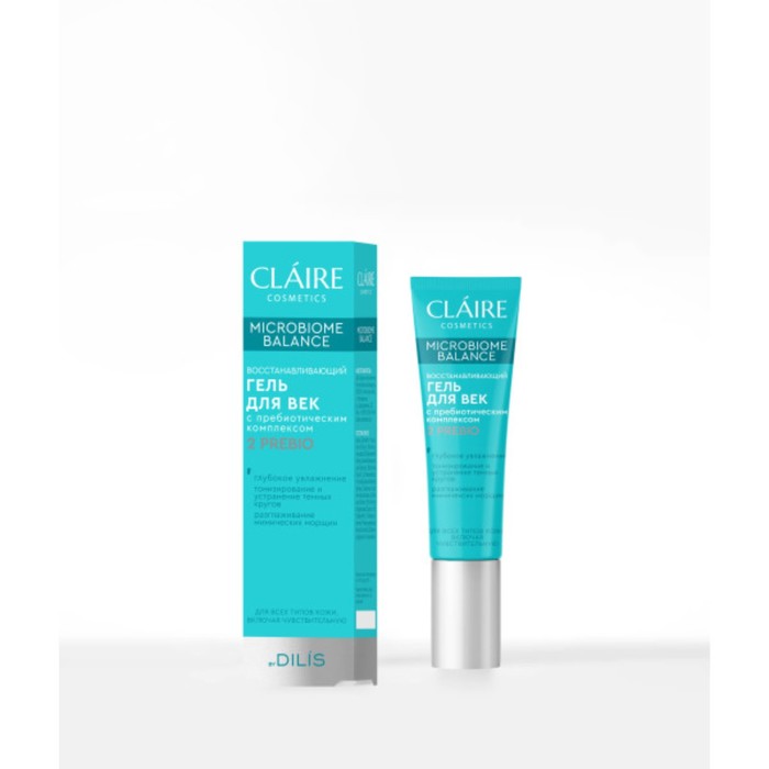 Гель для век Claire Cosmetics Microbiome Balance, восстанавливающий, для всех типов, 15 мл 1004067 восстанавливающий гель для век claire cosmetics microbiome balance 30 мл