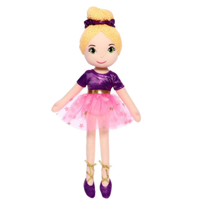 мягкая кукла балерина софия в фиолетовом платье 40 см Мягкая кукла «Балерина София в фиолетовом платье», 40 см