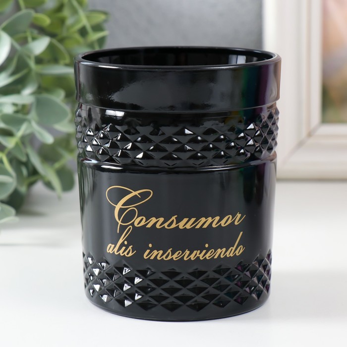 

Подсвечник "MOMENT (чёрный) " 10х8,5 см, 400 мл