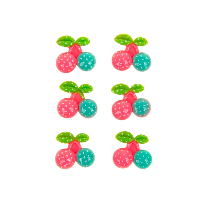 Декор для творчества "Вишенки", набор 6 шт.