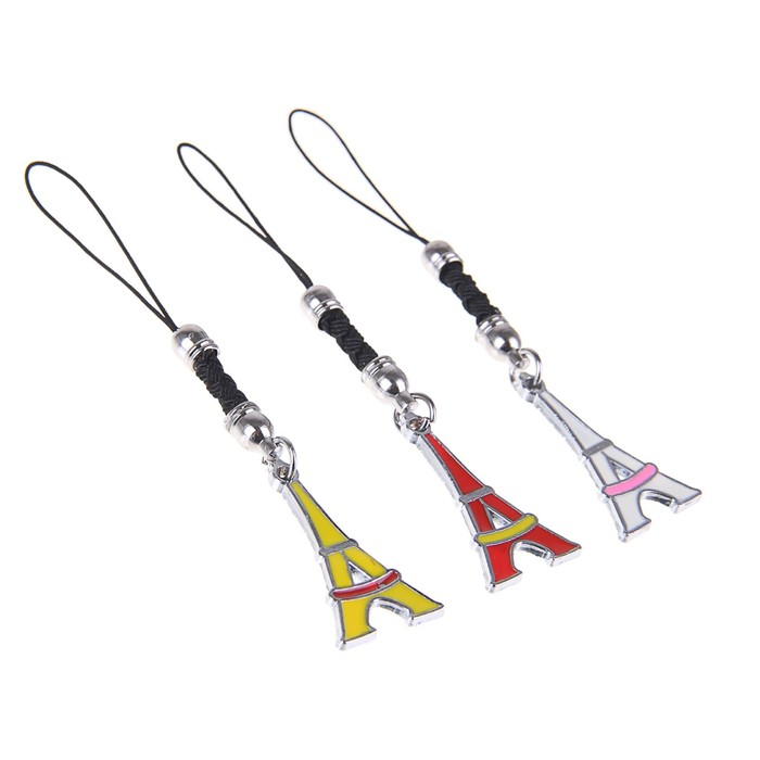 Подвеска для телефона "Эйфелева башня для влюблённых", цвета МИКС