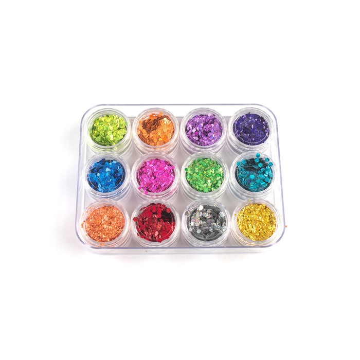 

Шестигранники POLE «Кошачий глаз», №3 mix, 12 шт