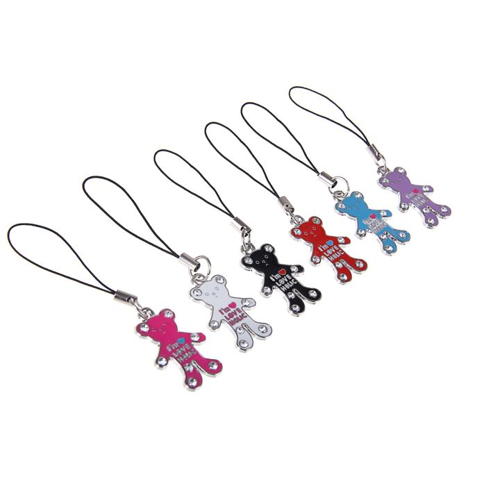 Подвеска для телефона "Мишутка", цвета МИКС