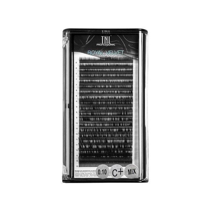 

Матовые ресницы на ленте TNL Royal Velvet 0,10, C+, MIX №03, 6-15 мм, 20 линий