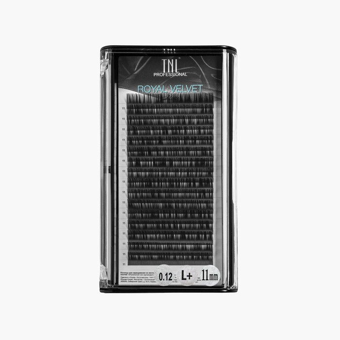 

Матовые ресницы на ленте TNL Royal Velvet 0.12, L+, 11 мм, 16 линий