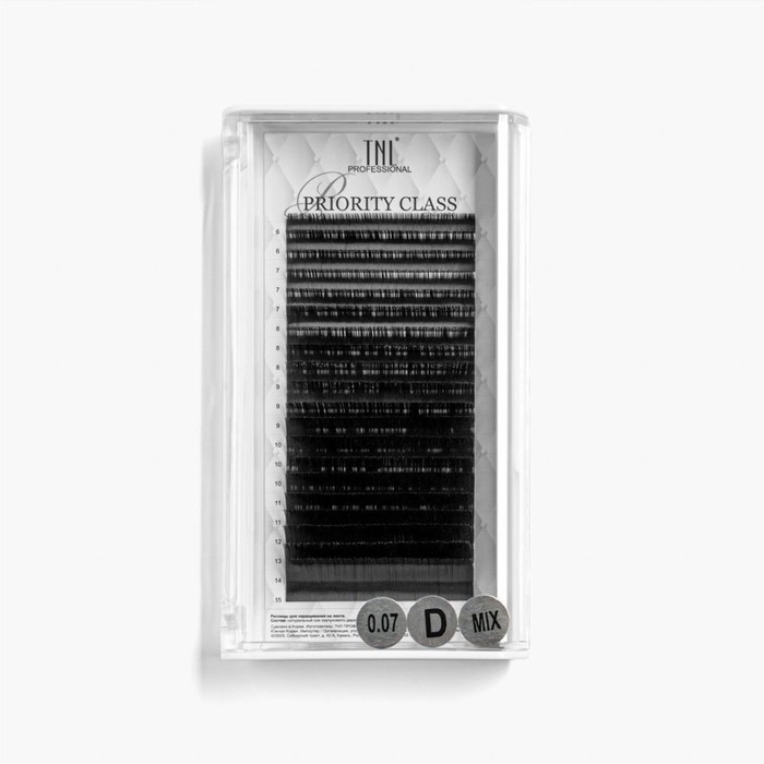 

Ресницы на ленте TNL Priority Class 0,07, D, MIX №03, 6-15 мм, 20 линий