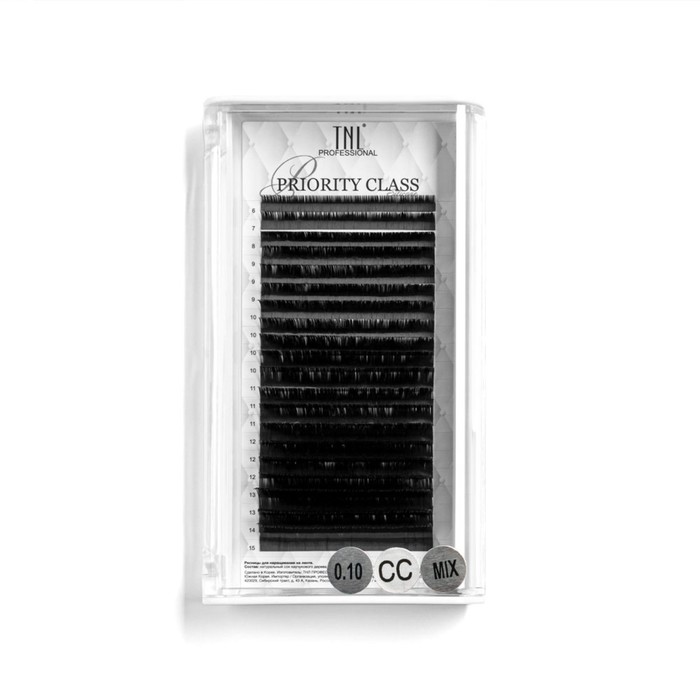 

Ресницы на ленте TNL Priority Class 0,10, CC, MIX №01, 7-15 мм, 20 линий