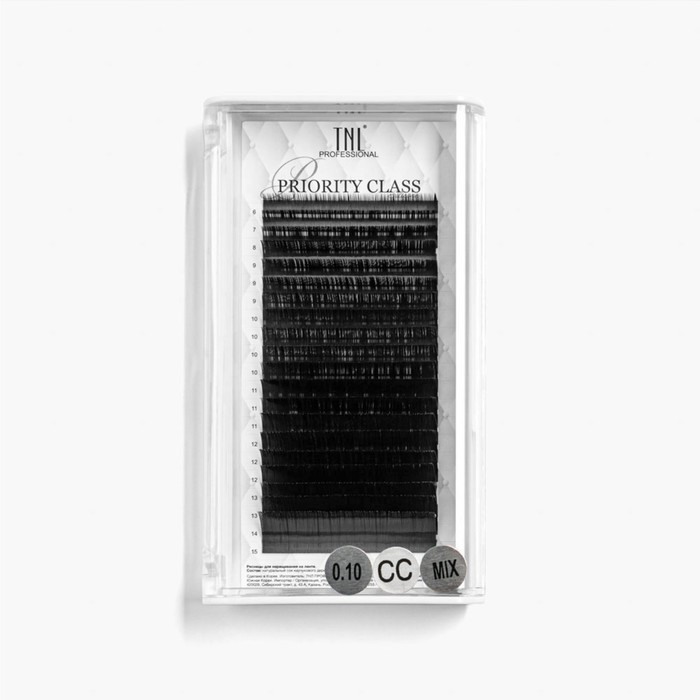 

Ресницы на ленте TNL Priority Class 0,10, CC, MIX №02, 6-15 мм, 20 линий