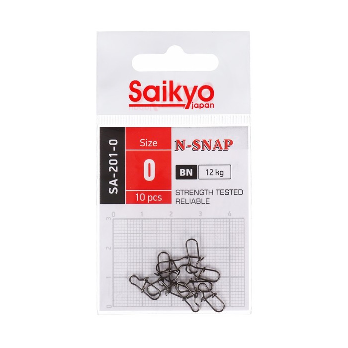 цена Застежка Saikyo SA-201-0, 10 шт