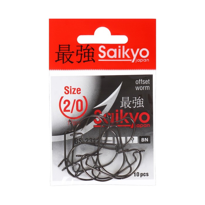 

Крючки Saikyo BS-2312 BN № 2/0, 10 шт