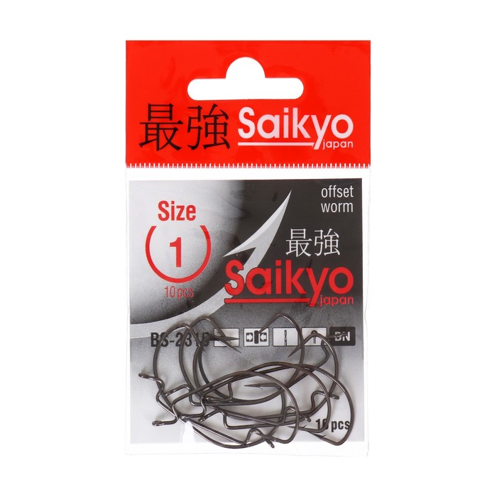 

Крючки Saikyo BS-2315 BN № 1, 10 шт