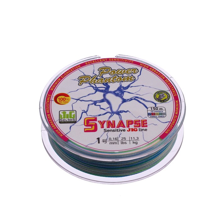 

Шнур Power Phantom Synapse X4 PE, мультиколор № 1.0, диаметр 0.16 мм, тест 11.3 кг, 150 м