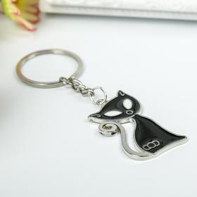 

Брелок металл "Кошка", чёрный