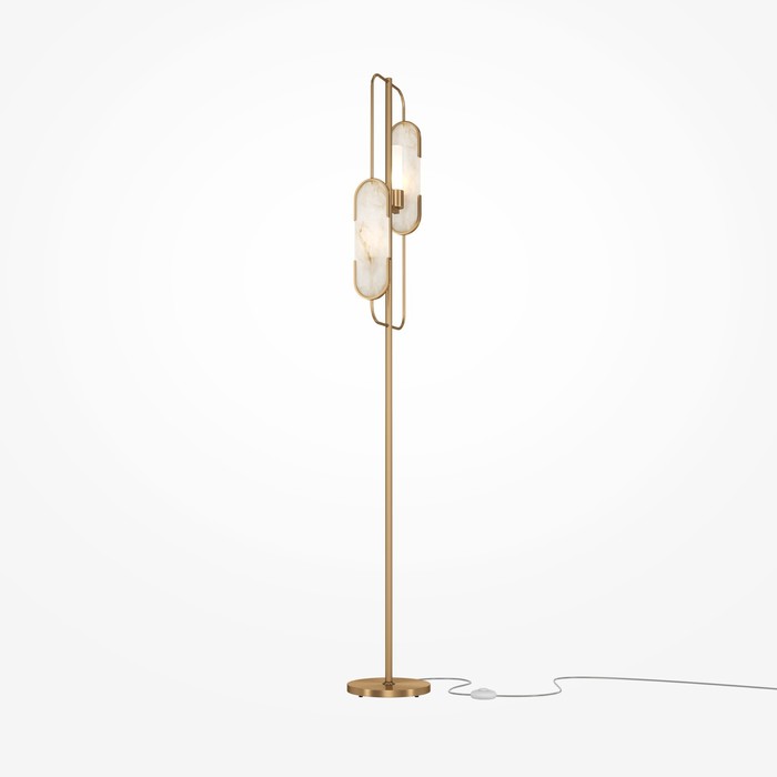 

Торшер Maytoni MOD099FL-02G, 2хG9, 40Вт, 23х23х161,5 см, цвет золото