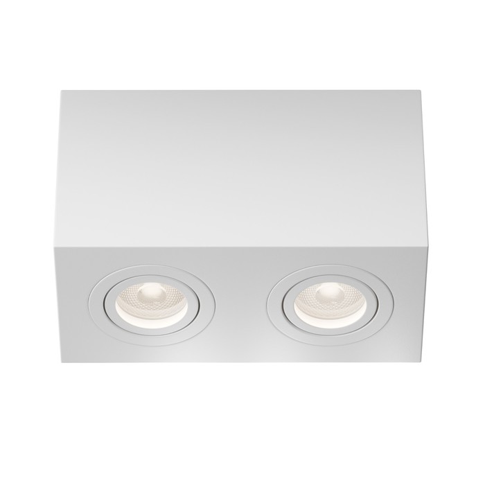 цена Светильник потолочный Technical C017CL-02W, 2хGU10, 50Вт, 20х10х11,5 см, цвет белый