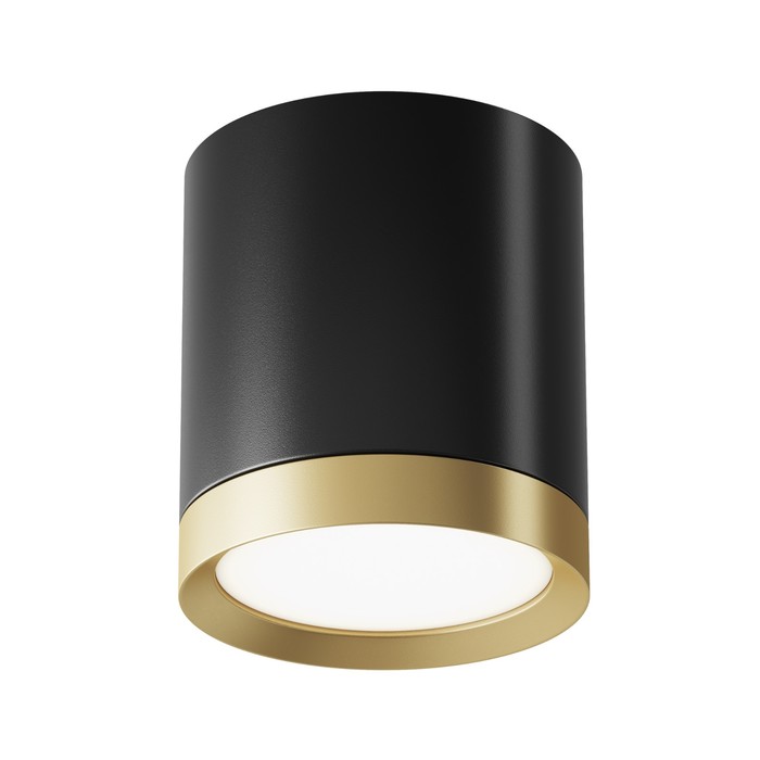 Светильник потолочный Technical C086CM-GX53-MRD-BG, 1хGX53, 15Вт, 8,5х8,5х9,6 см, цвет чёрный с золотом