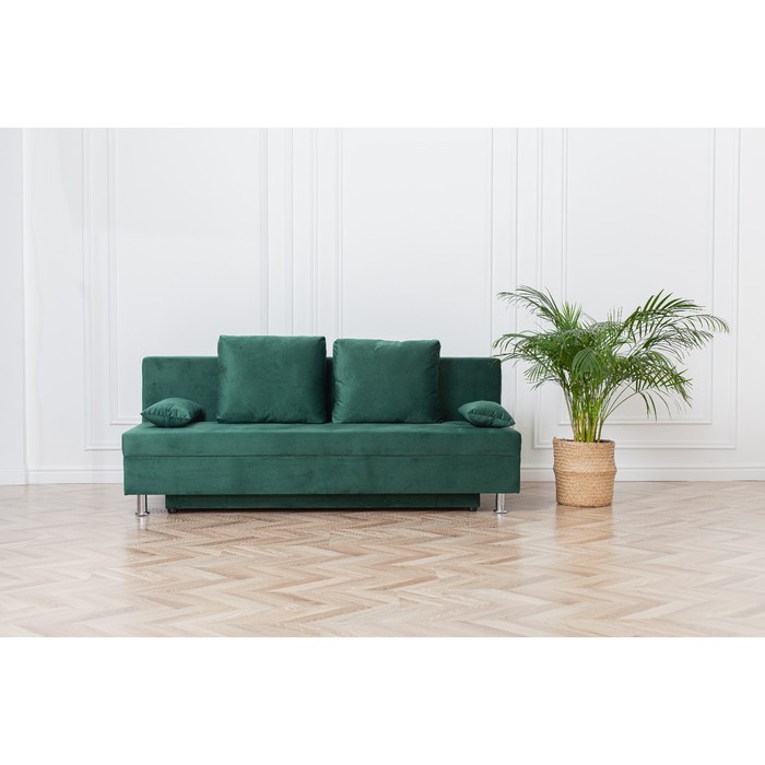Диван-кровать «Токио», механизм еврокнижка, велюр, цвет зелёный диван кровать токио 187 green велюр