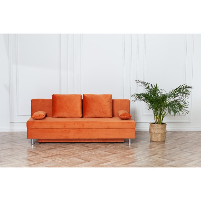 Диван-кровать «Токио», механизм еврокнижка, велюр, цвет оранжевый диван кровать токио 162 brown велюр