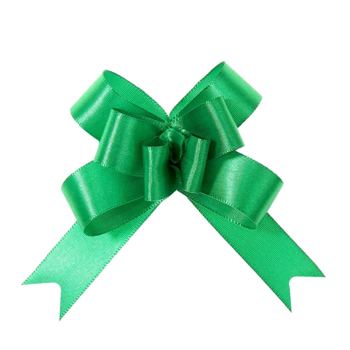 Бант-бабочка № 1,8 атласный, цвет зелёный