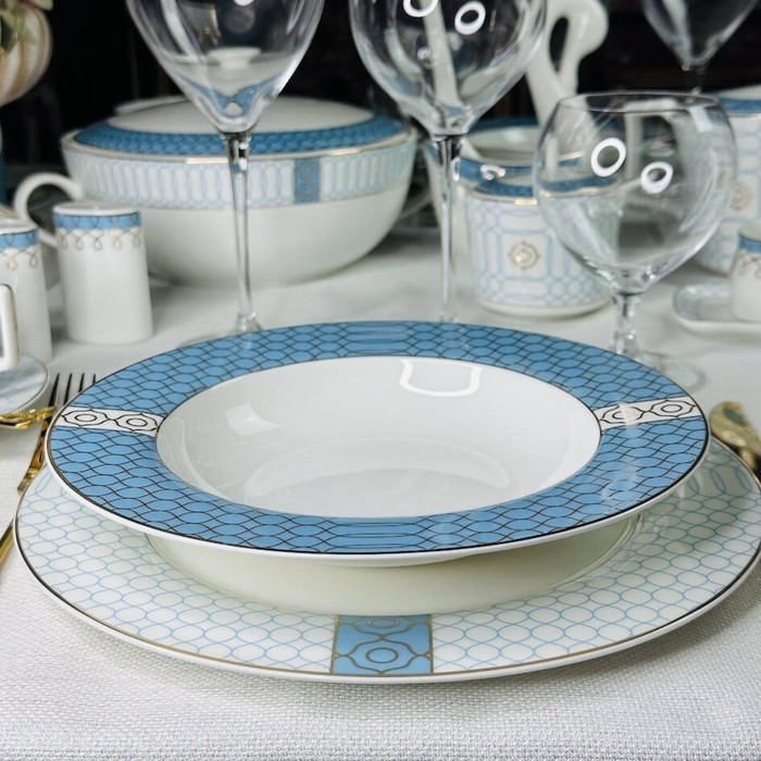 Набор глубоких тарелок Lenardi «Тиффани», d=23 см, 6 шт набор тарелок dayana d 23 6 см 6 шт цвет прозрачный