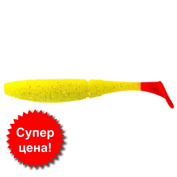 

Приманка съедобная Allvega Power Swim, 7.5 см, 4 г, 7 шт, цвет lemon back silver flake RT