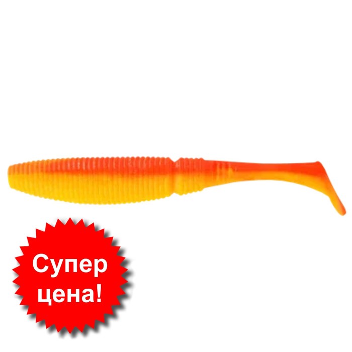 

Приманка съедобная Allvega Power Swim, 10 см, 9 г, 4 штуки, цвет orange yellow