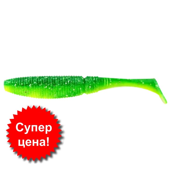 

Приманка съедобная Allvega Power Swim, 13 см, 20 г, 3 шт, цвет salad green silver flake