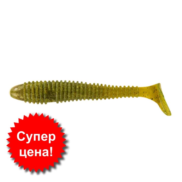 

Приманка съедобная Allvega Fat Bonito, 7 см, 2.5 г, 6 штук, цвет green pumpkin