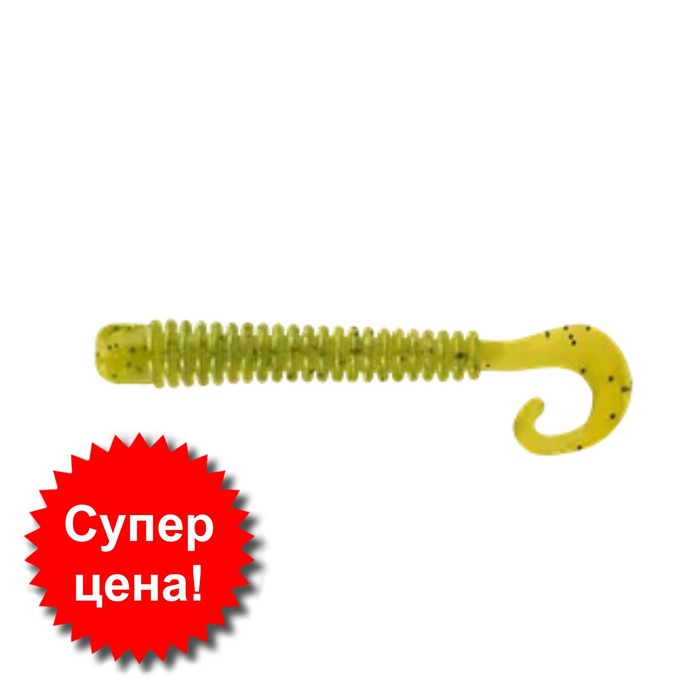 

Приманка съедобная Allvega Curly Tail, 6.5 см, 1,4 г, 8 штук, цвет green pumpkin