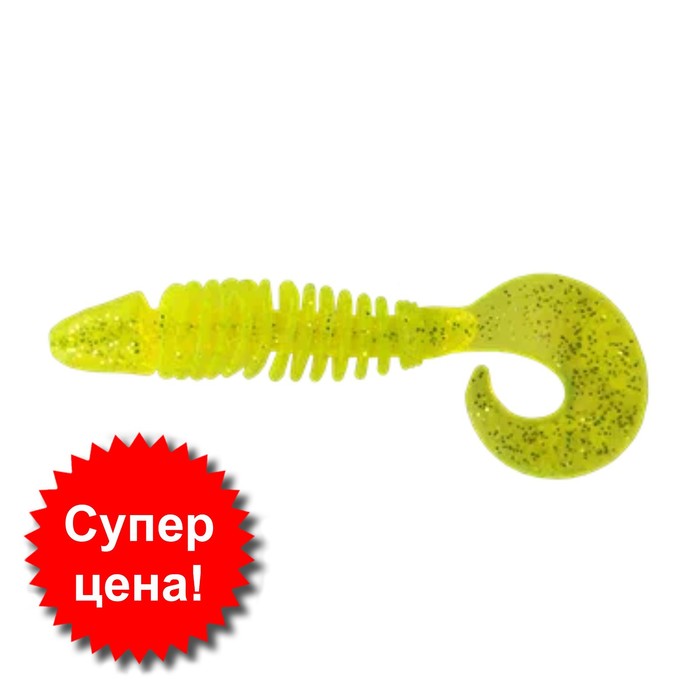 

Приманка съедобная Allvega Bony Grub, 8 см, 5.2 г, 6 штук, цвет chartreuse