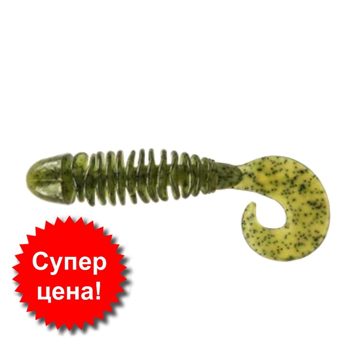

Приманка съедобная Allvega Bony Grub, 8 см, 5.2 г, 6 штук, цвет green pumpkin