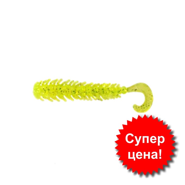 

Приманка съедобная Allvega Little Creepy, 5 см, 0.65 г, 10 штук, цвет chartreuse