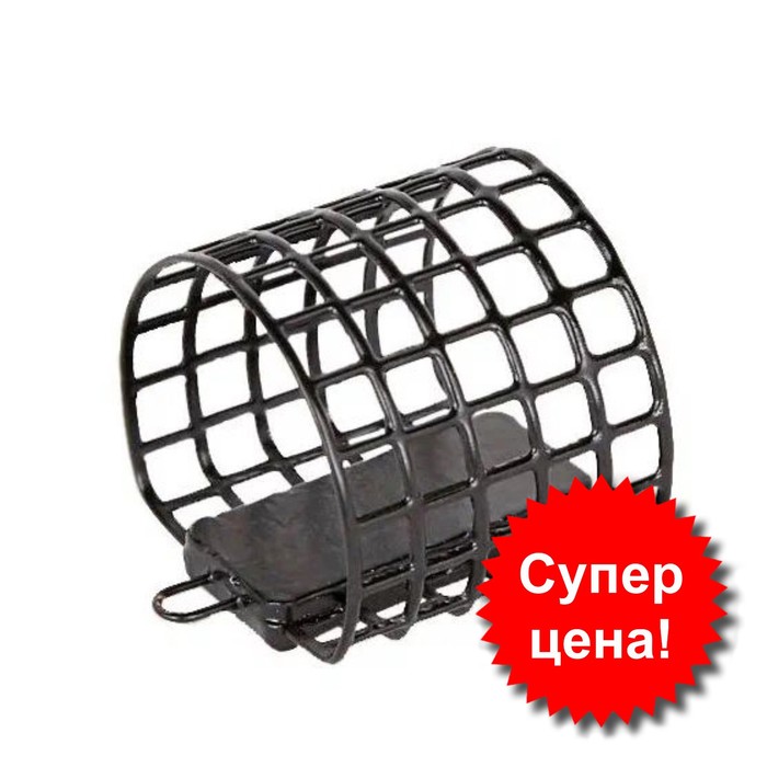 

Кормушка-сетка металлическая Allvega Агидель, размер 80 мл, 60 г, чёрная