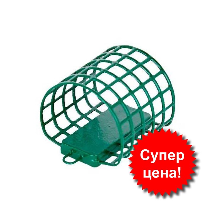 

Кормушка-сетка металлическая Allvega Агидель, размер 60 мл, 30 г, зеленая
