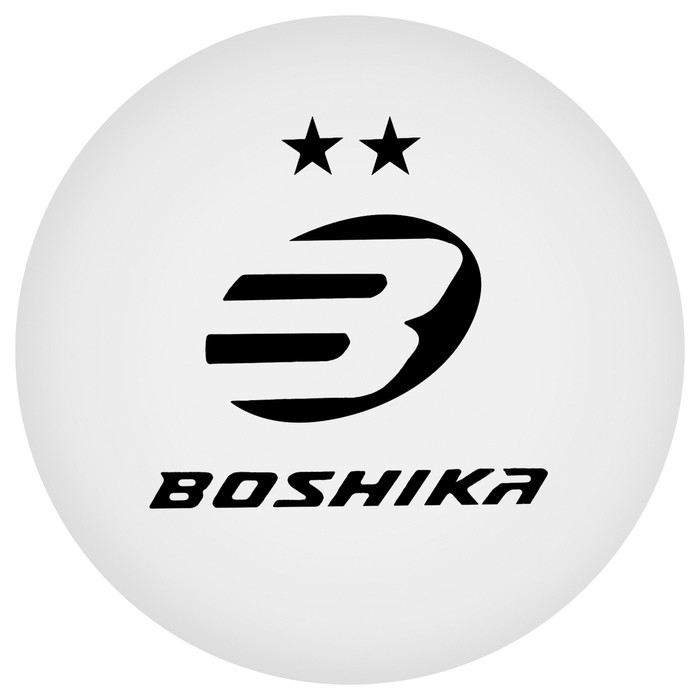 фото Набор мячей для настольного тенниса boshika advanced 2*, d=40+ мм, 6 шт., цвет белый